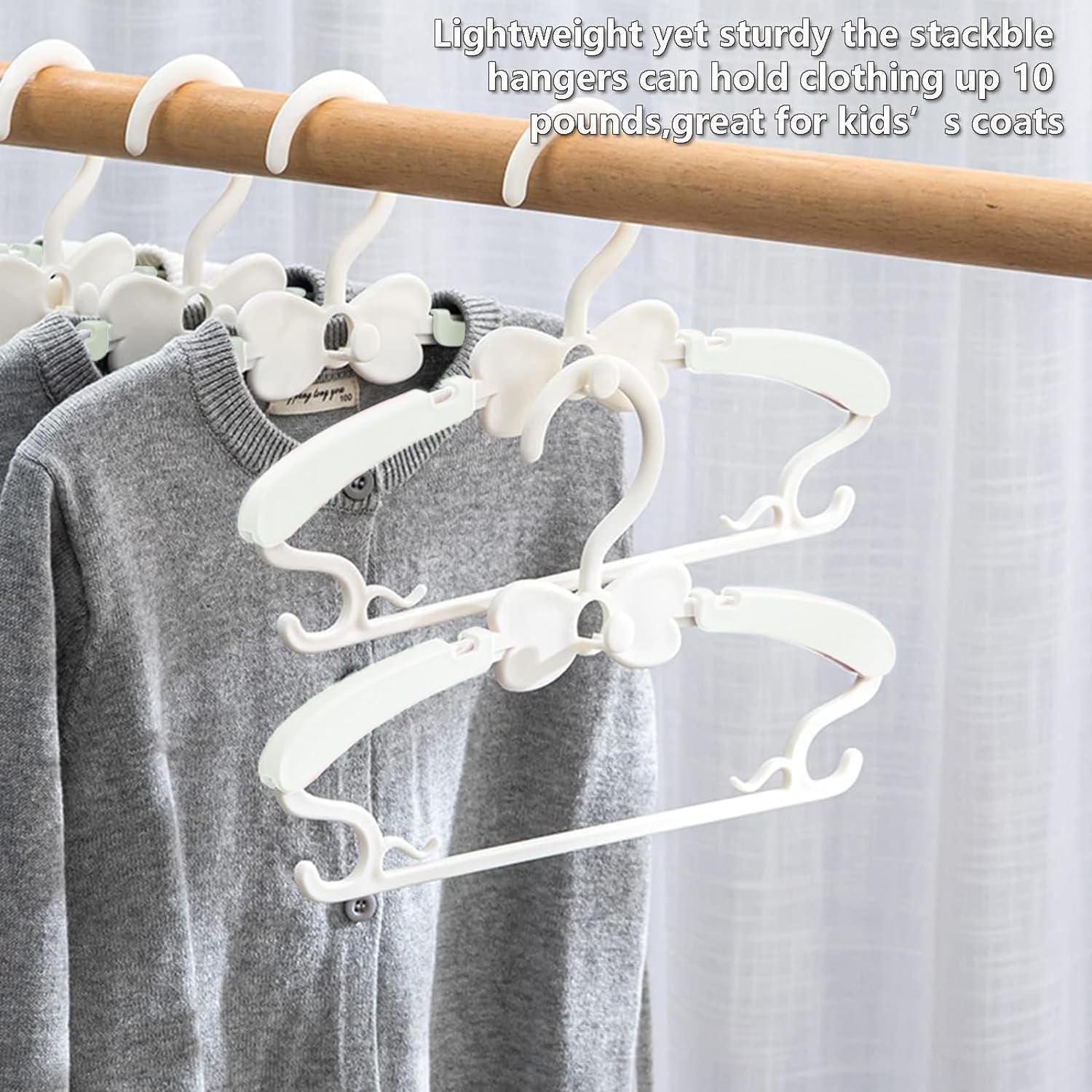 Baby Hangers, Baby Clothes Hangers, Adjustable Baby & Kids Hangers, Hangers -Pack of 20 Baby Hangers, Baby Clothes Hangers, Adjustable Baby & Kids Hangers, Hangers -Pack of 20